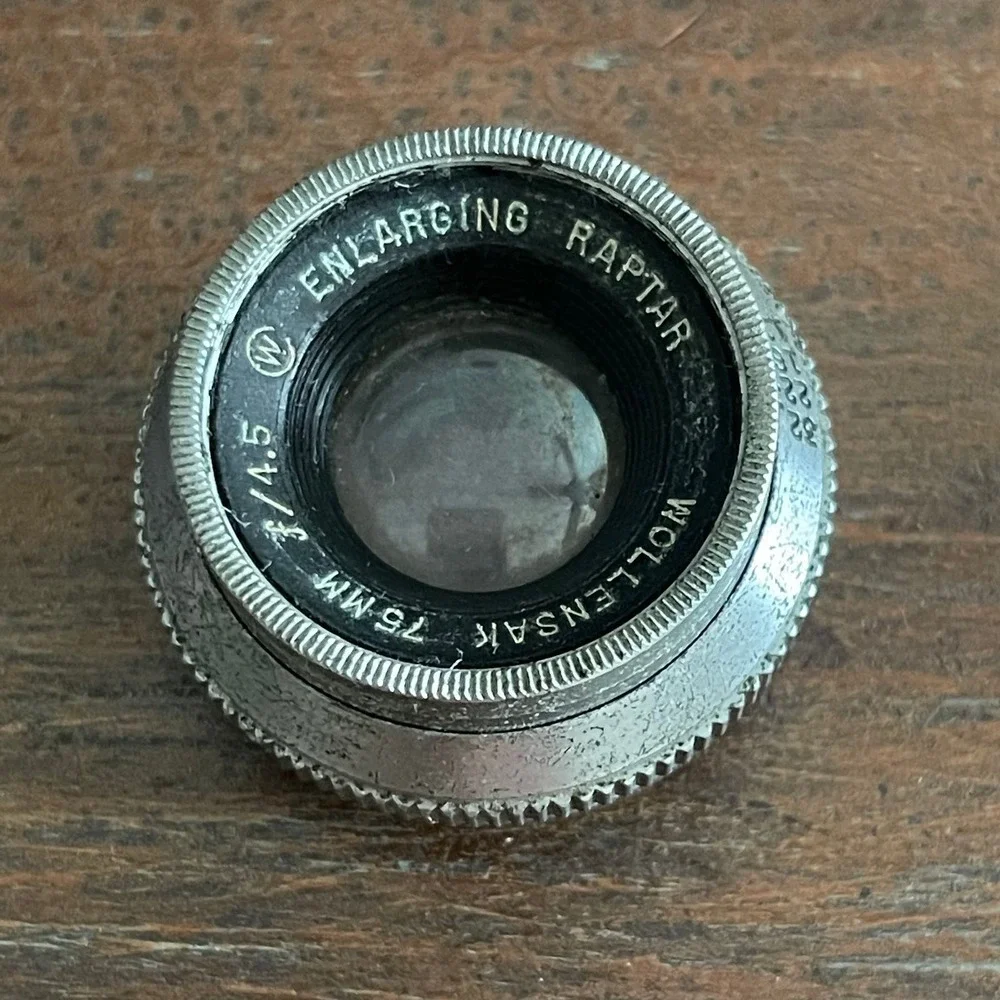 Vintage Wollensak Enlarging Raptar Lens 75mm f/4.5